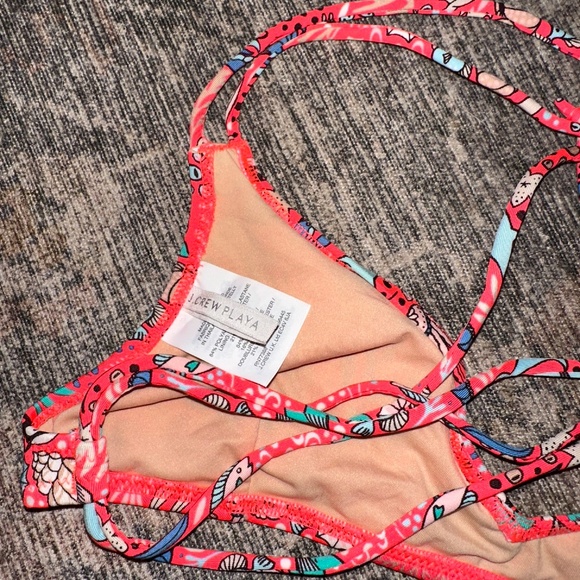 J. Crew NWOT printed Monterey strappy bikini top & strappy bikini bottom - Picture 10 of 13